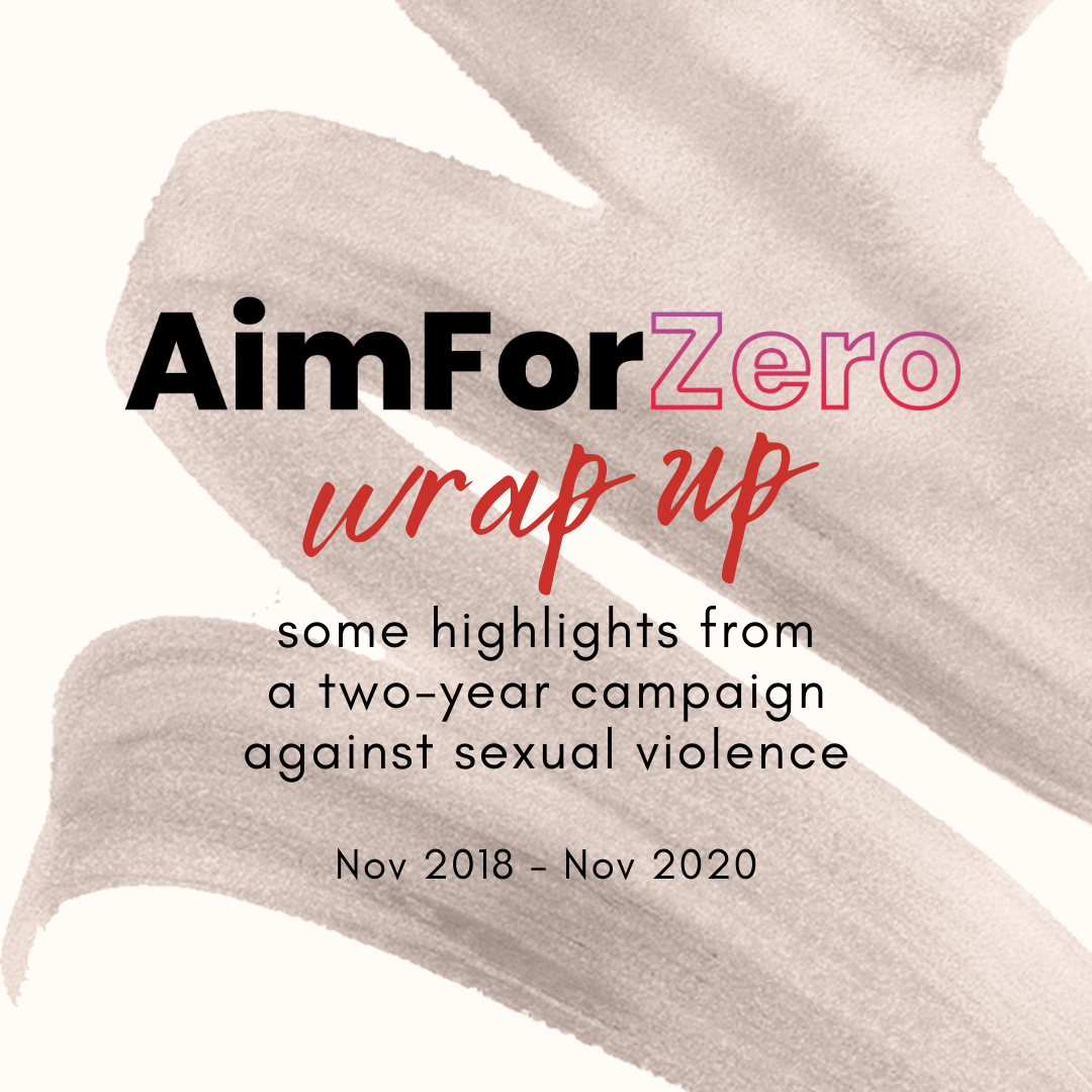 Aim For Zero Campaign Wrap: 2018 - 2020 - Sexual Assault Care Centre